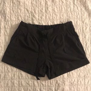 Black lululemon High-Waisted Tie Shorts